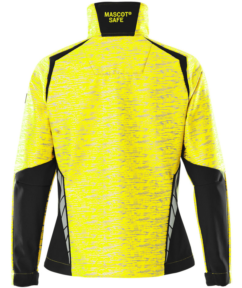 Mascot Accelerate Safe dame softshelljakke, Hi-vis Gul/Svart, large image number 1