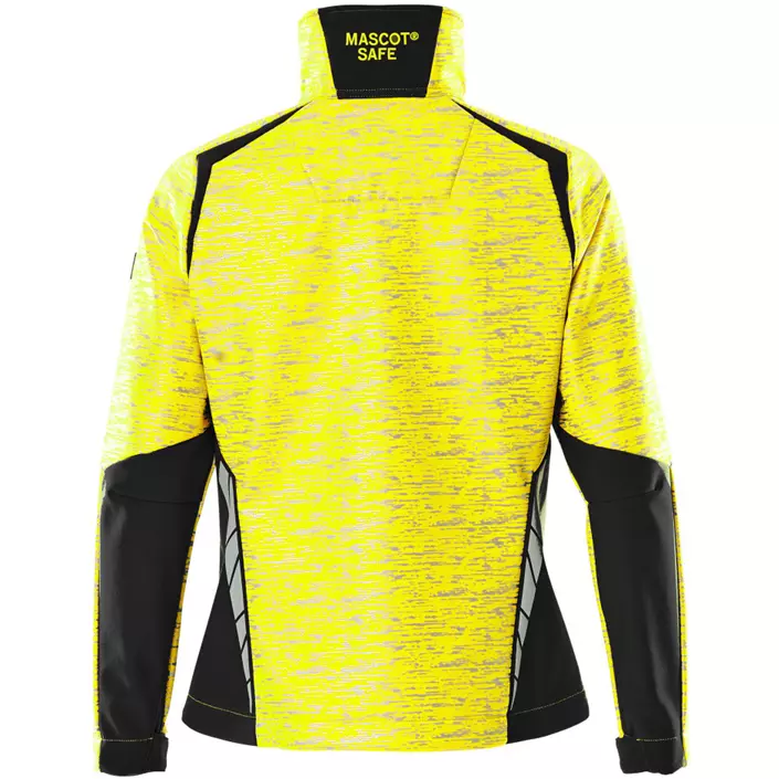 Mascot Accelerate Safe women's softshell jacket, Hi-vis Yellow/Black, large image number 1