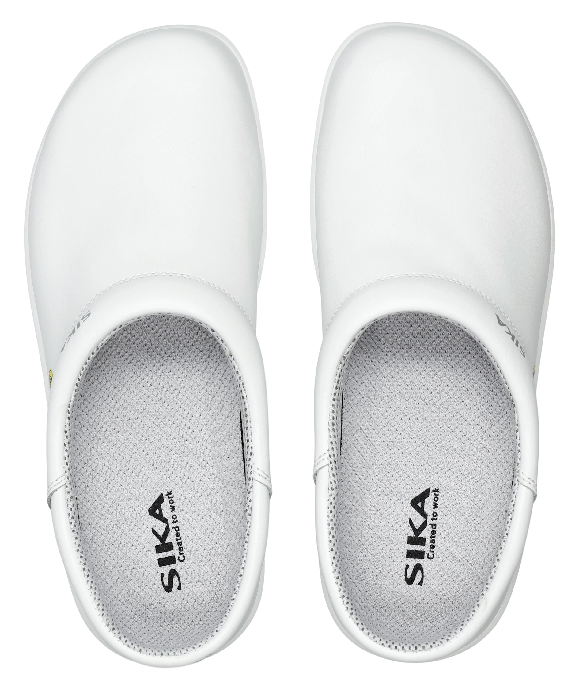 Sika Fusion Clog tr&aelig;sko med h&aelig;lkappe O2, Hvid, large image number 4