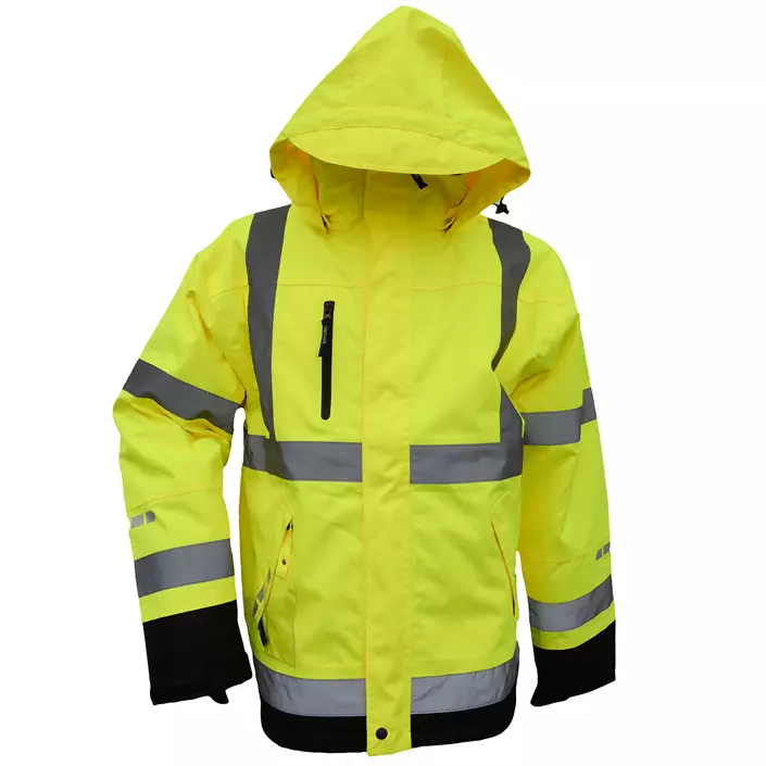 Lyngsoe winter work jacket, Hi-vis Yellow/Black, large image number 0