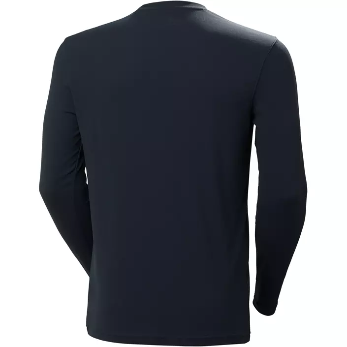 Helly Hansen Tech langermet T-skjorte, Navy, large image number 2