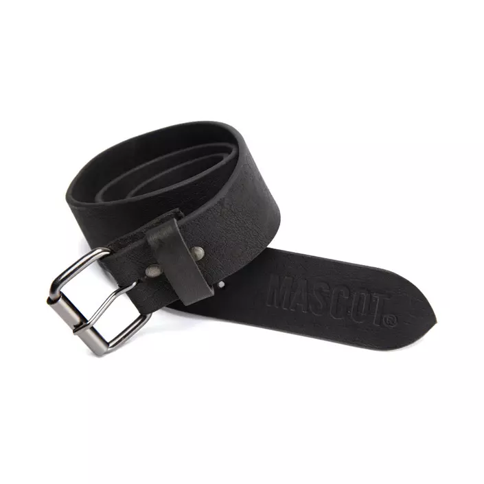 Mascot Congo leather belt, Black, large image number 0