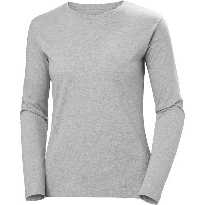 Helly Hansen Classic langærmet dame T-shirt, Grey melange , large image number 0