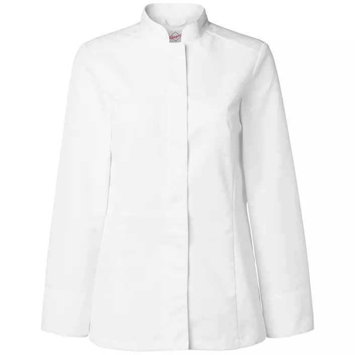 Segers slim fit dame kokkeskjorte, Hvid, large image number 0