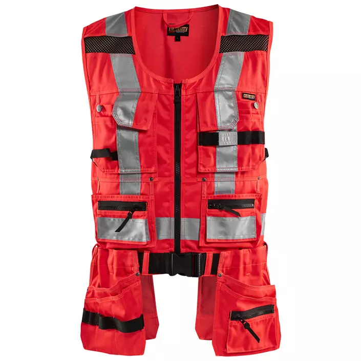 Blåkläder tool vest, Hi-Vis Red, large image number 0