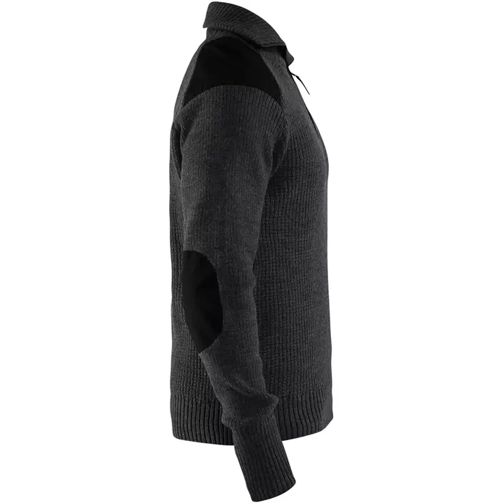 Blåkläder ull genser, Mørkegrå/Svart, large image number 3