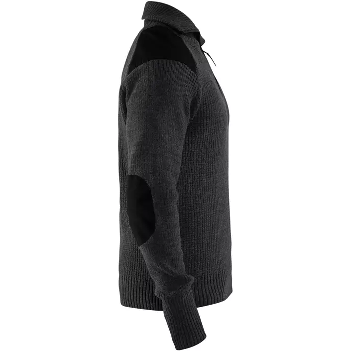 Blåkläder ull genser, Mørkegrå/Svart, large image number 3