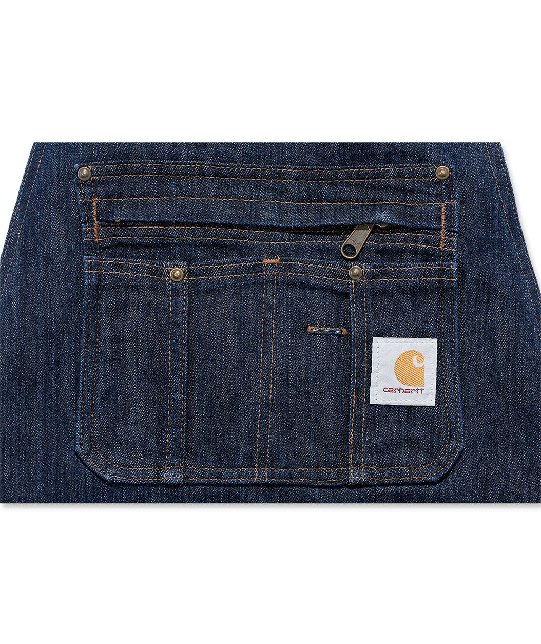 Carhartt Denim Latzsch&uuml;rze mit Taschen, Dark Blue Ridge, Dark Blue Ridge, large image number 3