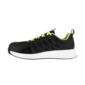 Reebok Fusion Flexweave safety shoes S1P, Black/Lime Green