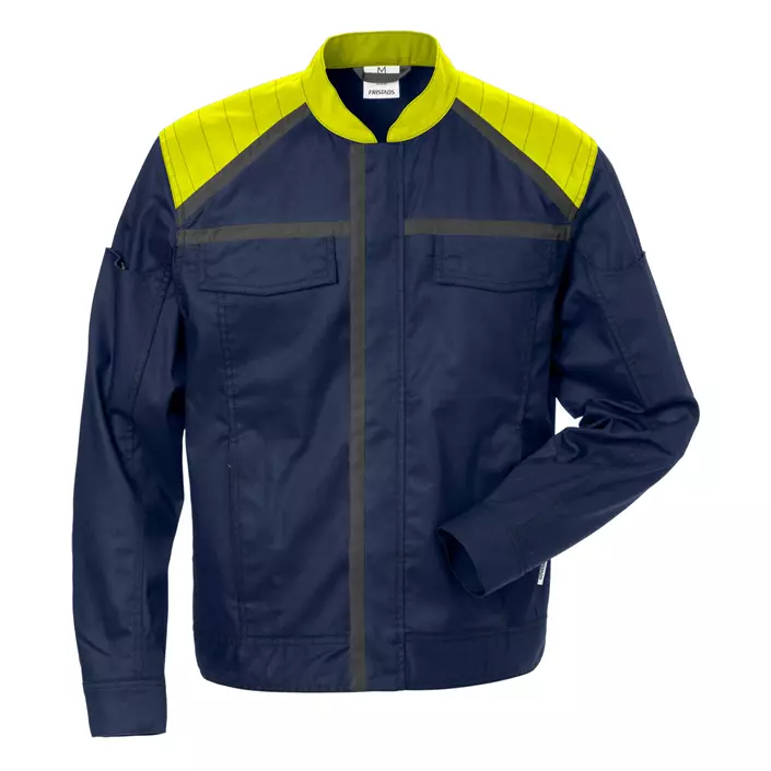 Fristads dame arbejdsjakke, Marine/Hi-Vis gul, large image number 0