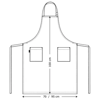 Kentaur bib apron with pockets, Sailorblue