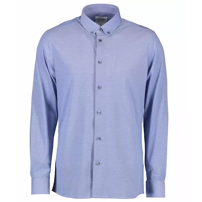 Seven Seas Slim fit jerseyskjorta, Ljus Blå, large image number 0