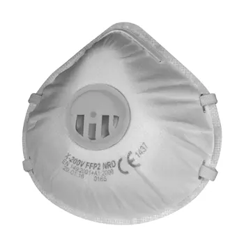OX-ON InSafe damm mask FFP2 med ventil, 20 stk., Vit