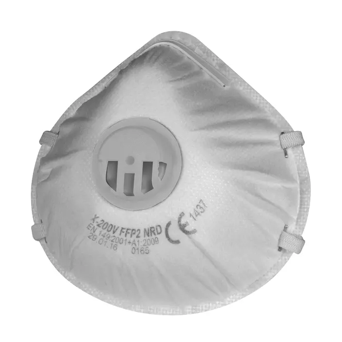 OX-ON InSafe støvmaske FFP2 med ventil 20 stk., Hvid, Hvid, large image number 0