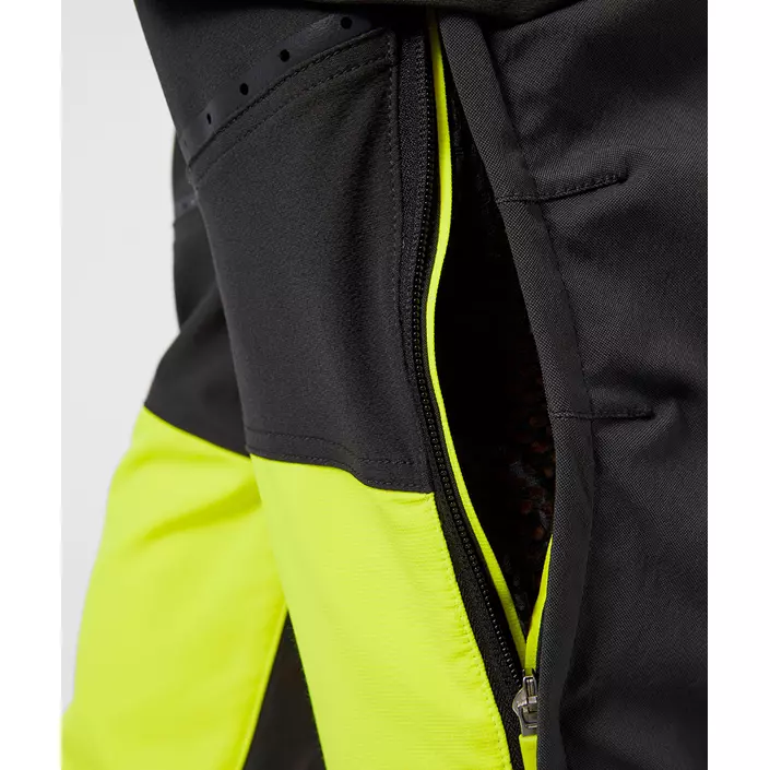 Helly Hansen ICU BRZ service trousers full stretch, Ebony/Hi-Vis Yellow, large image number 4
