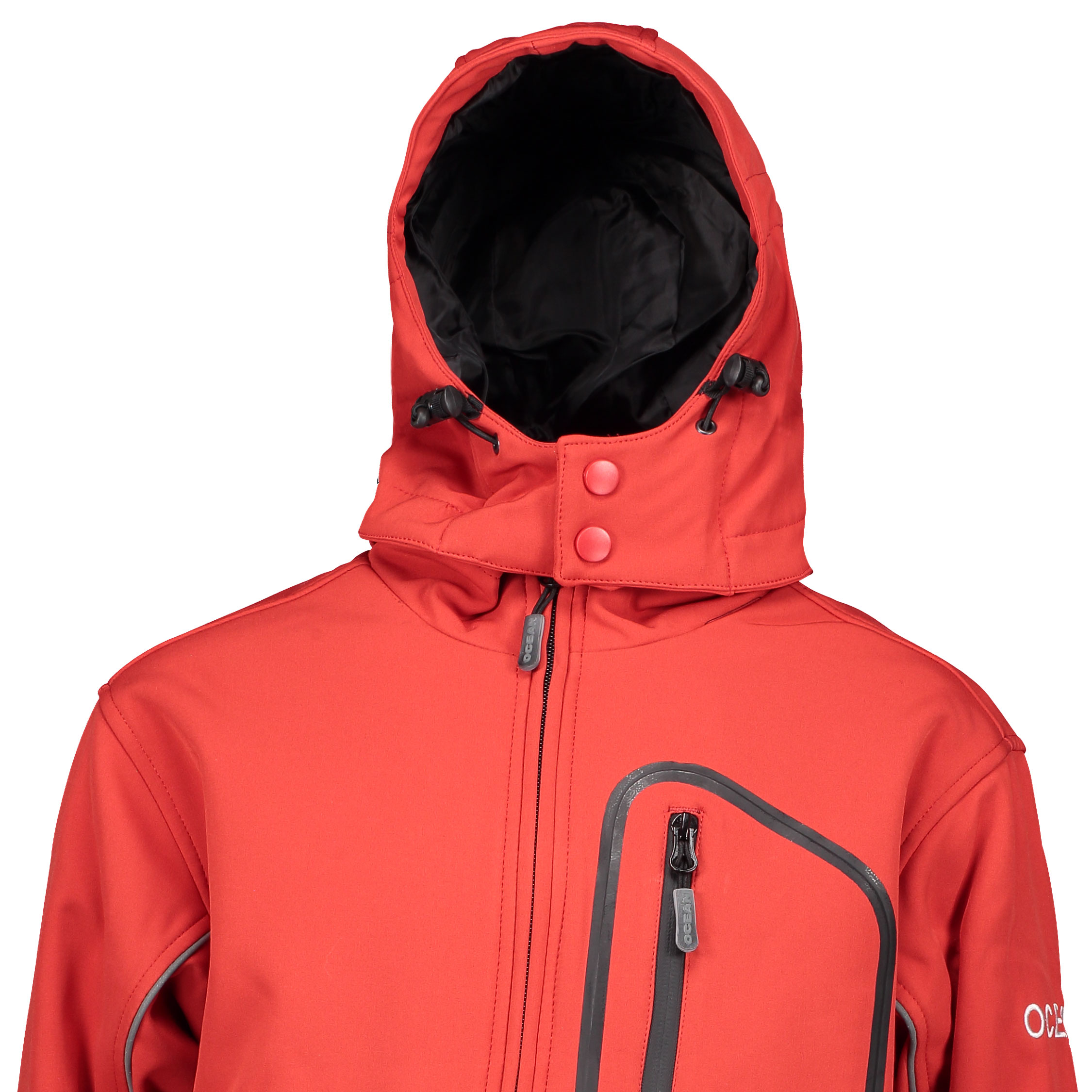 Ocean softshell jacket for kids, Red, large image number 2