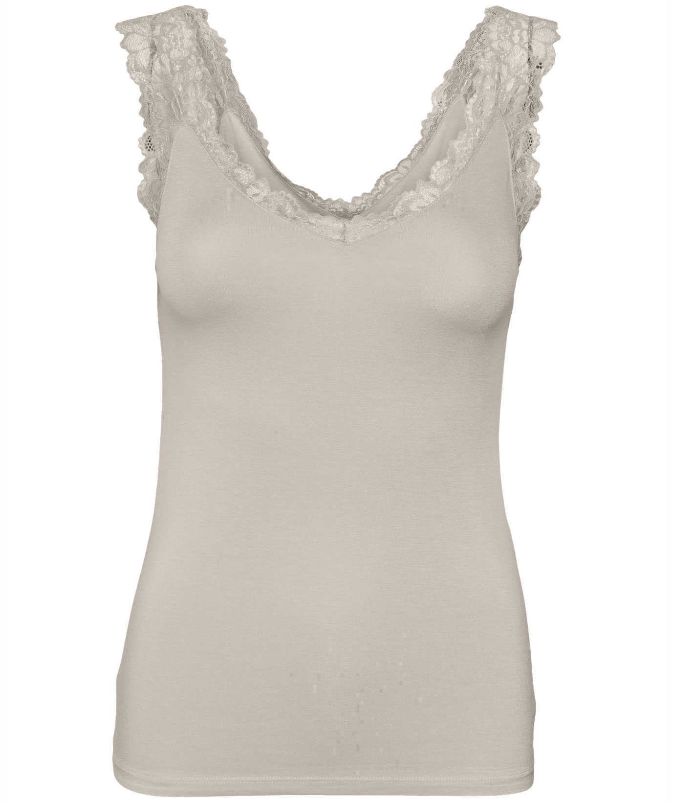 Vero Moda VMROSA Damen Top, Pumice Stone, Pumice Stone, swatch