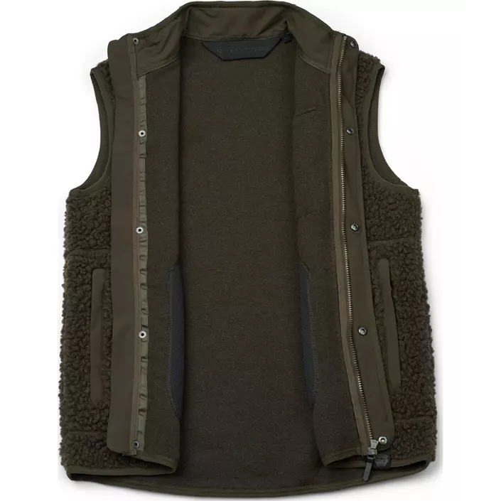 Northern Hunting Hjalmar fibre pile vest, Dark Green, large image number 4