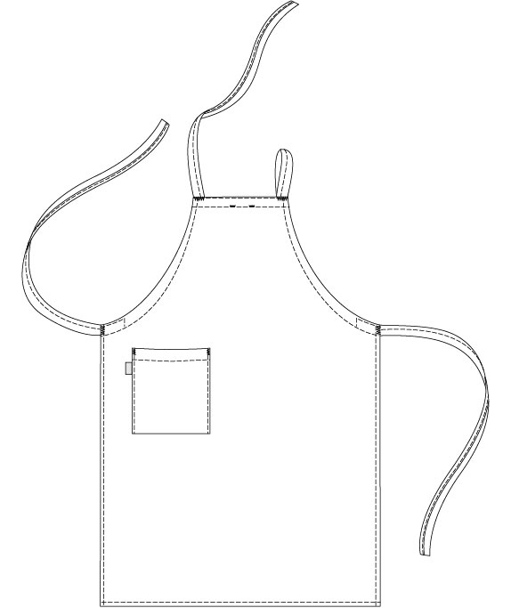 Segers 2337 Latzsch&uuml;rze mit Tasche, Dark navy, Dark navy, large image number 2