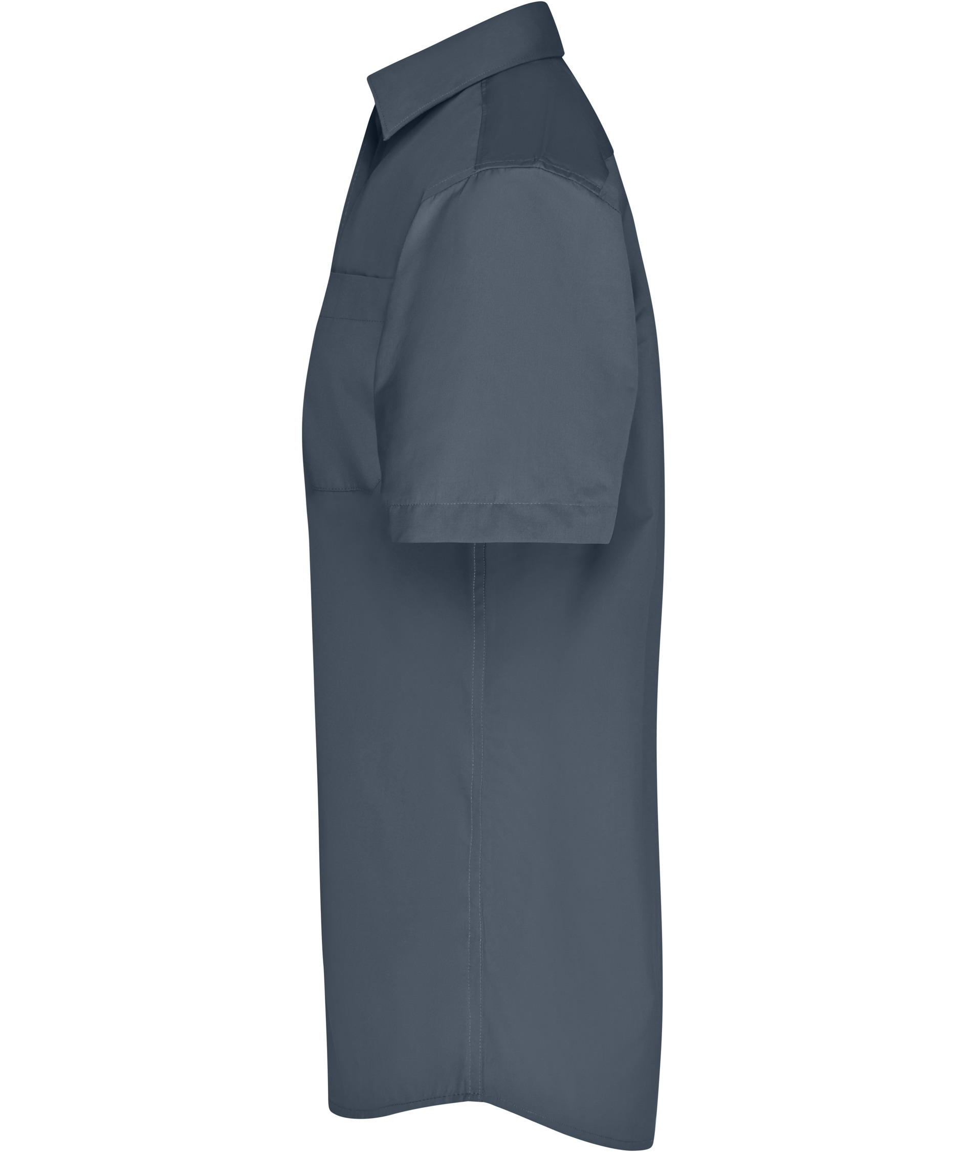 James & Nicholson classic fit kort&auml;rmad skjorta, Carbon Gr&aring;, large image number 3