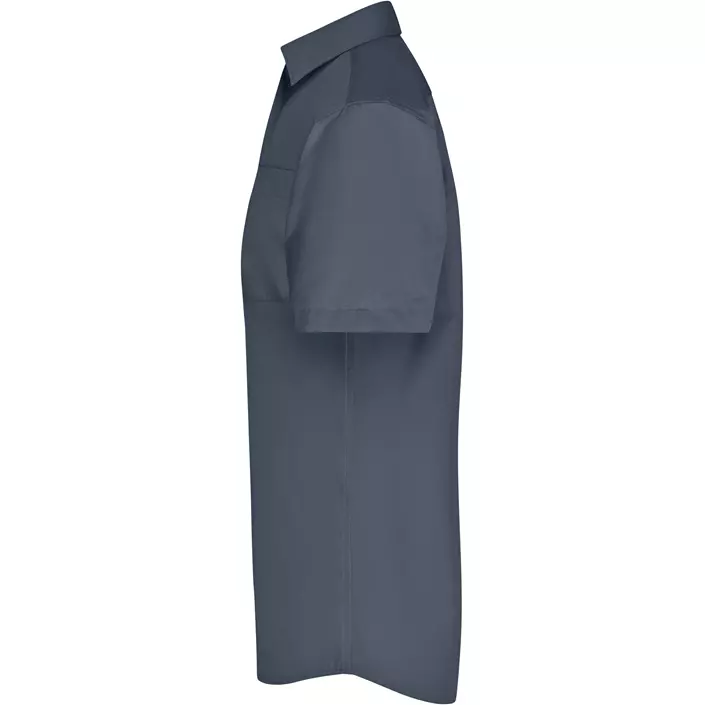 James & Nicholson modern fit kortermet skjorte, Carbon Grå, large image number 3