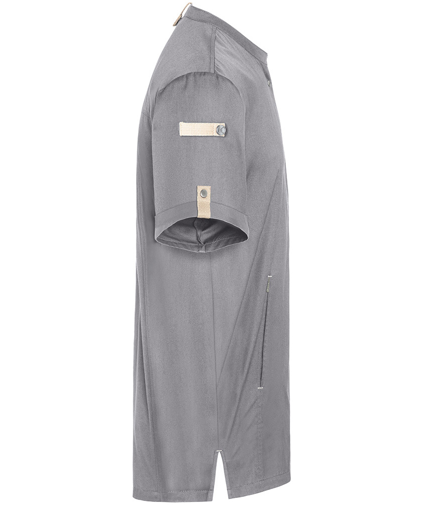 Karlowsky Green-generation short-sleeved chefs jacket, Platinum grey, large image number 4