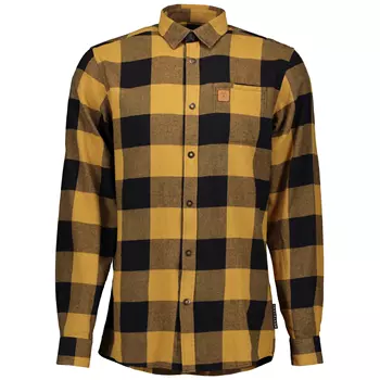 Westborn flannel shirt, Mustard/Black
