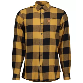 Westborn flannel shirt, Mustard/Black