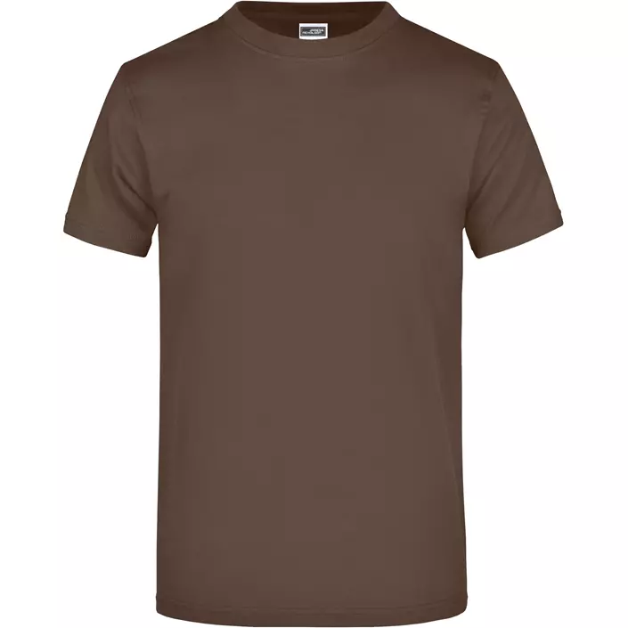 James & Nicholson T-shirt Round-T Heavy, Brown, large image number 0