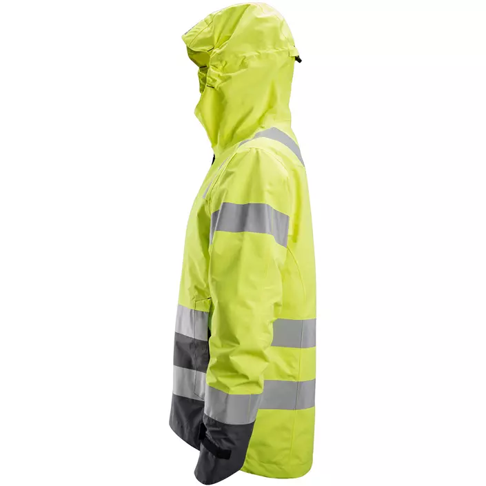 Snickers AllroundWork skalljakke 1330, Hi-Vis Gul/Steel Grey, large image number 3