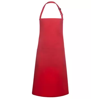Karlowsky Basic smækforklæde med lommer, Rød