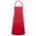 Karlowsky Basic bib apron with pockets, Red, Red, swatch