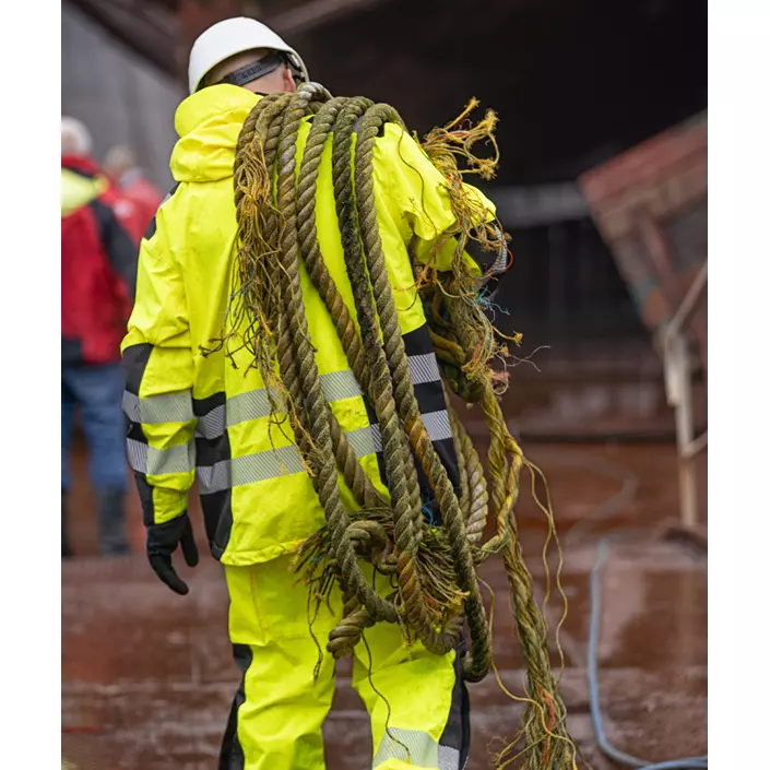 ELKA Visible Xtreme arbetsjacka, Varsel Gul/Svart, large image number 4