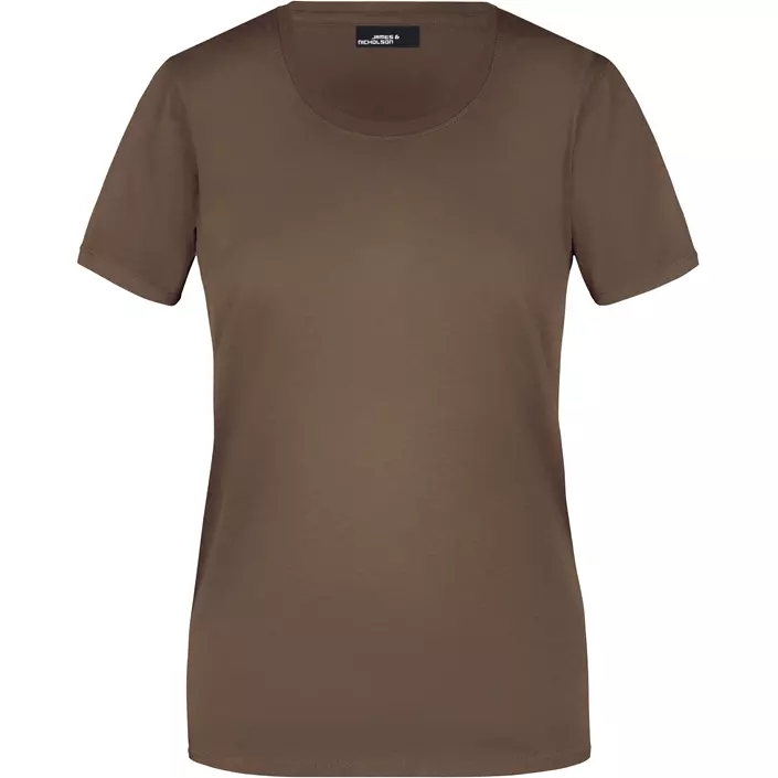 James & Nicholson Basic-T dame T-shirt, Brown, large image number 0