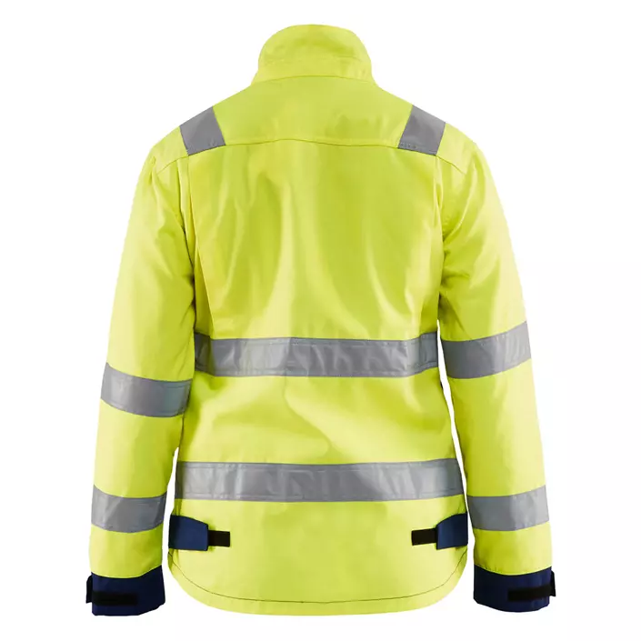 Blåkläder women's working jacket, Hi-vis yellow/Marine blue, large image number 2