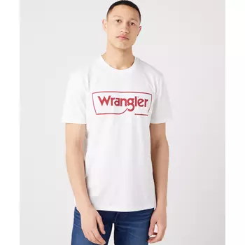 Wrangler Frame Logo T-skjorte, White