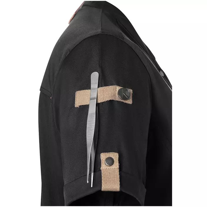 Karlowsky Green-Generation short sleeved chefs jacket, Black, large image number 7