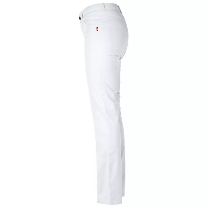 Smila Workwear Nina women's trousers, White, large image number 3