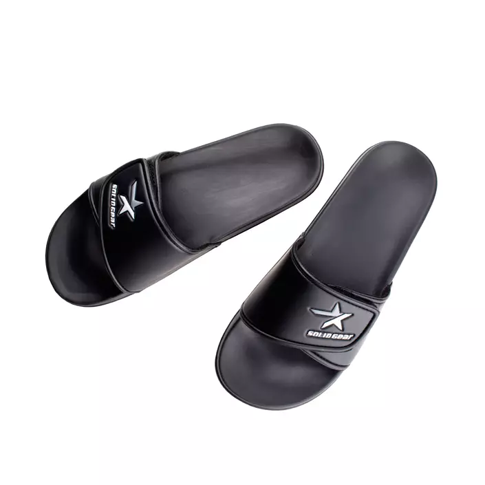 Solid Gear Slide Moon shower sandals, Black, large image number 5