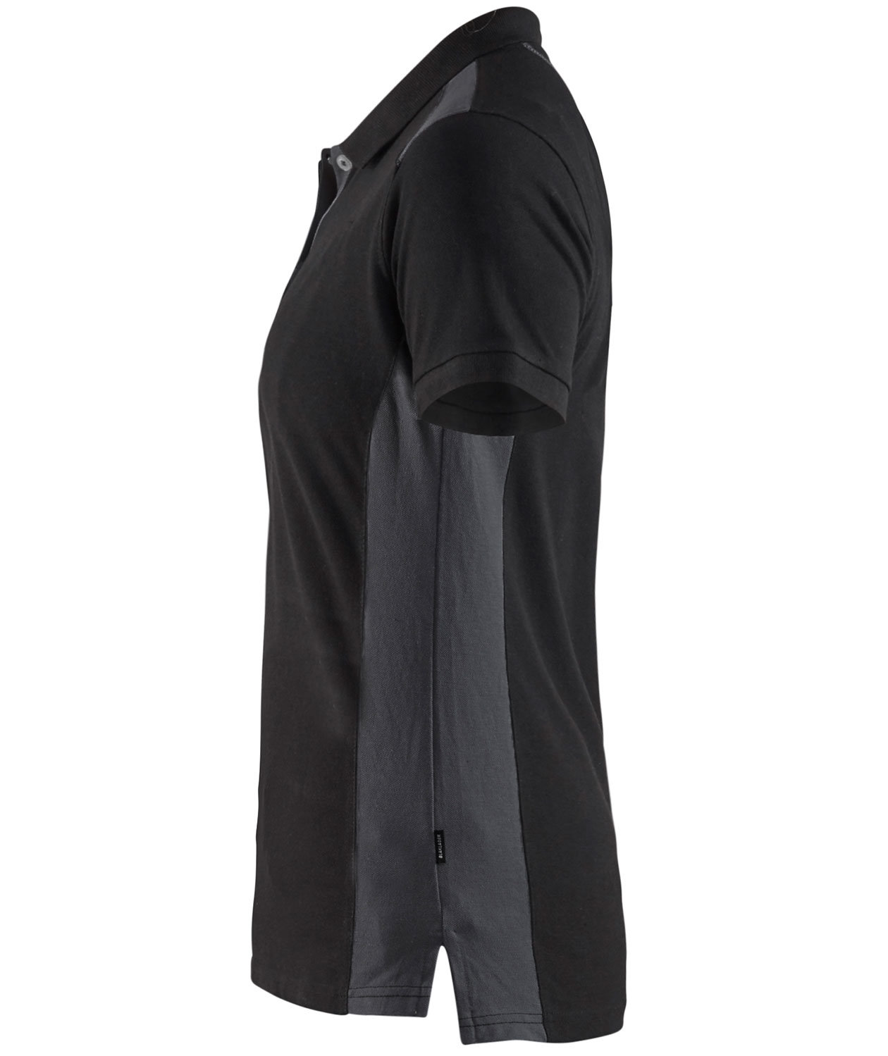 Bl&aring;kl&auml;der Unite dame polo T-shirt, Sort/M&oslash;rkegr&aring;, large image number 2