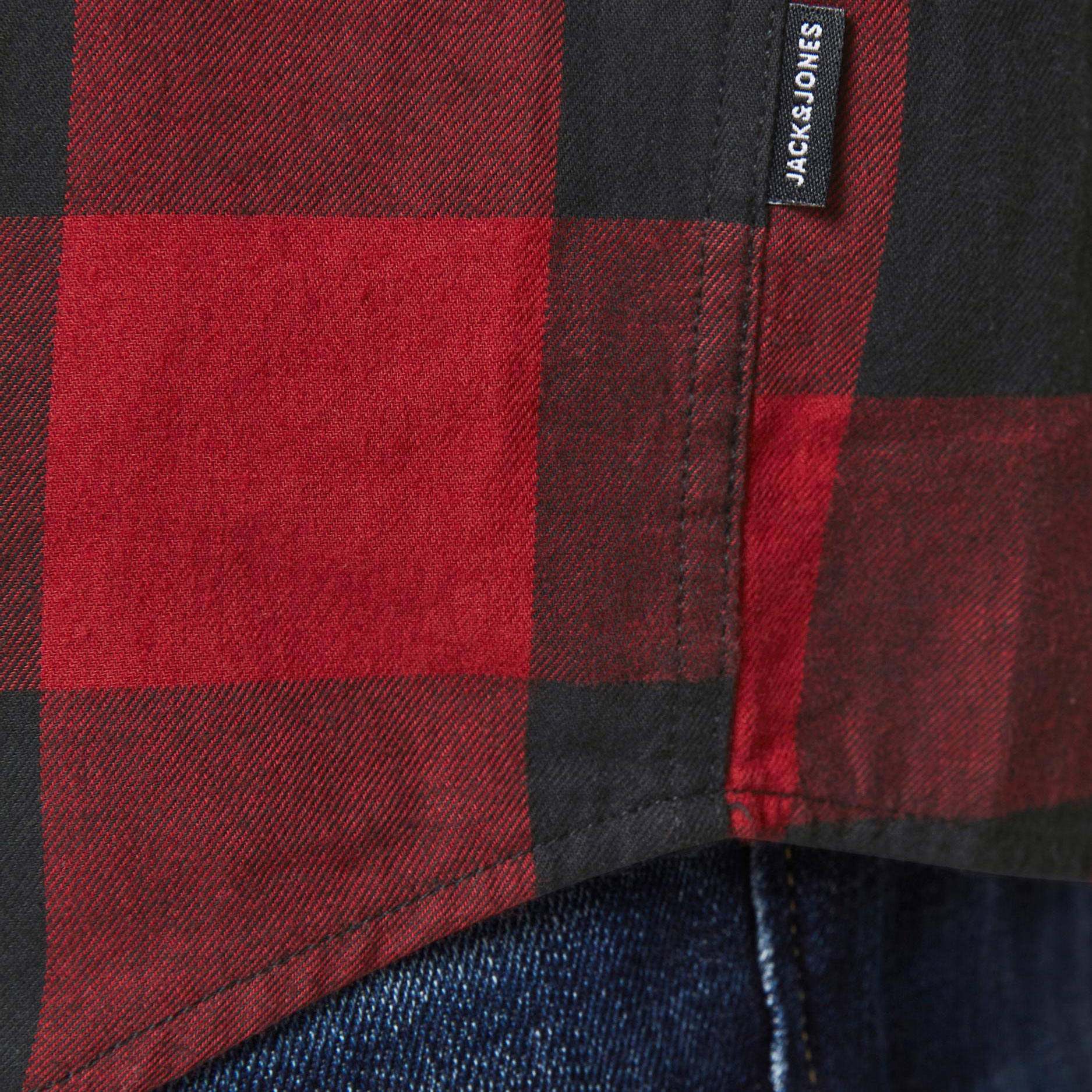 Jack & Jones JJEGINGHAM Plus Size Twill shirt, Brick Red, large image number 4