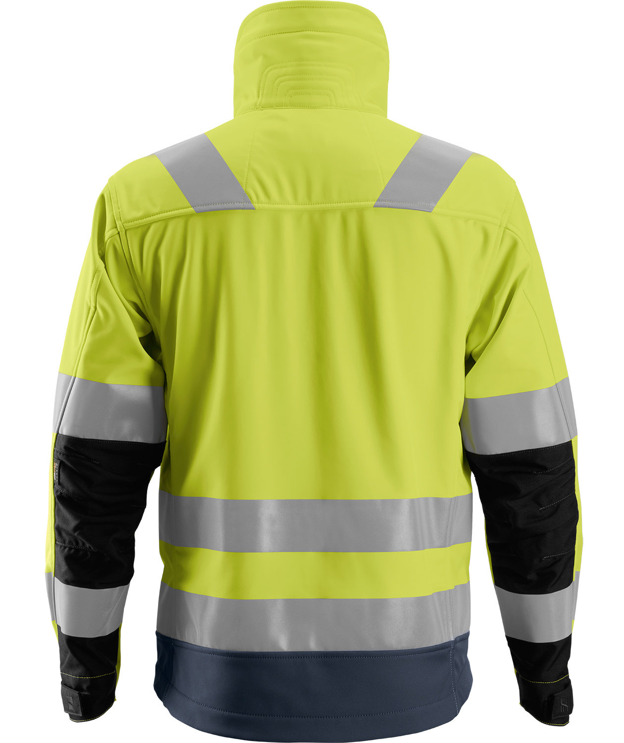 Snickers AllroundWork softshelljacka 1230, Varsel gul/marinbl&aring;