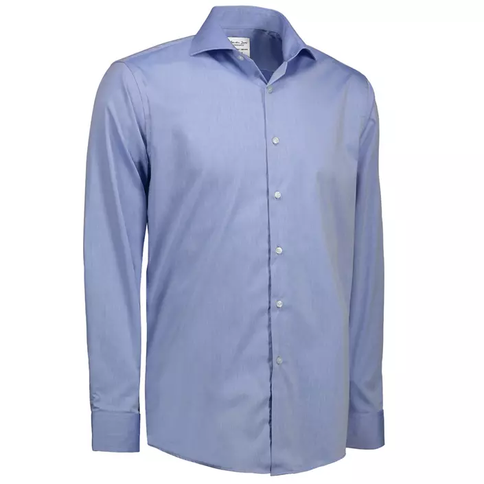 Seven Seas modern fit Fine Twill skjorte, Lys Blå, large image number 2