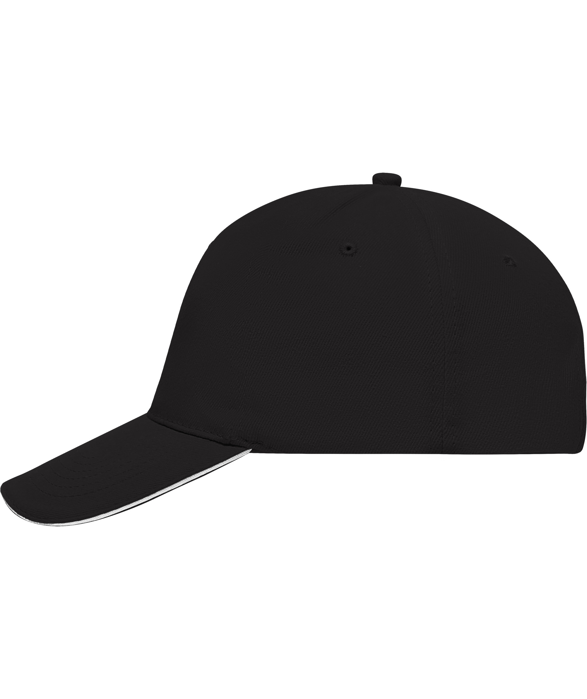 Myrtle Beach 5 Panel Sandwich cap, Black/white