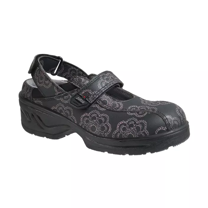 Jalas 2972 Suvi women's clogs with heel strap, Black/Grey, large image number 0