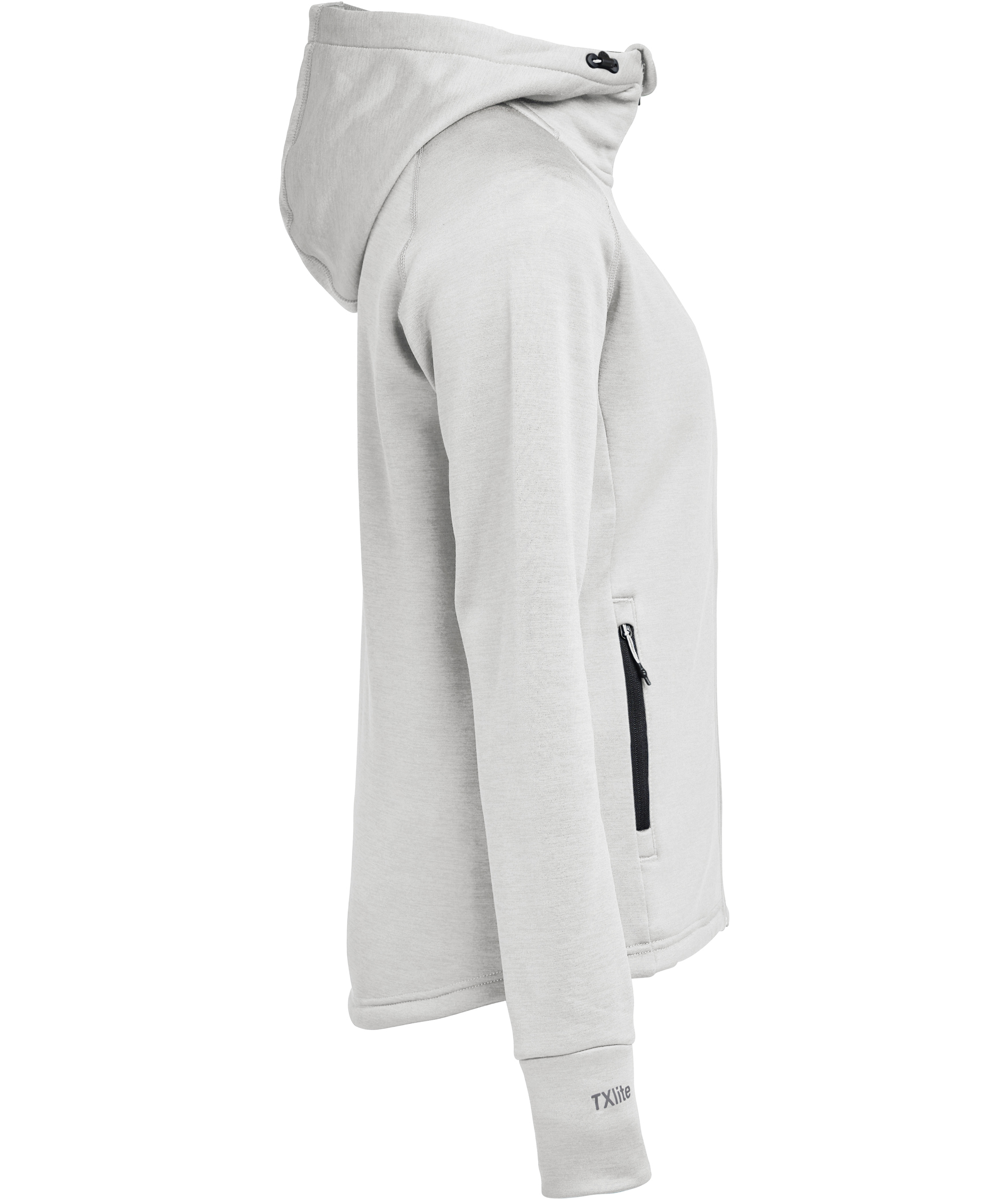 Tenson TXlite women's hoodie with full zipper, Light Grey, large image number 3