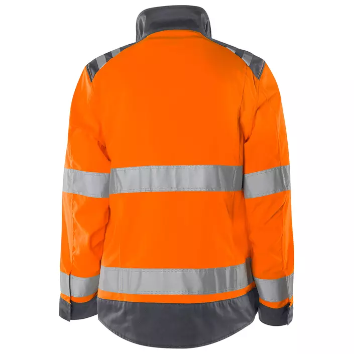 Fristads Green women's work jacket 4067 GPLU, Hi-vis orange/Grey, large image number 1