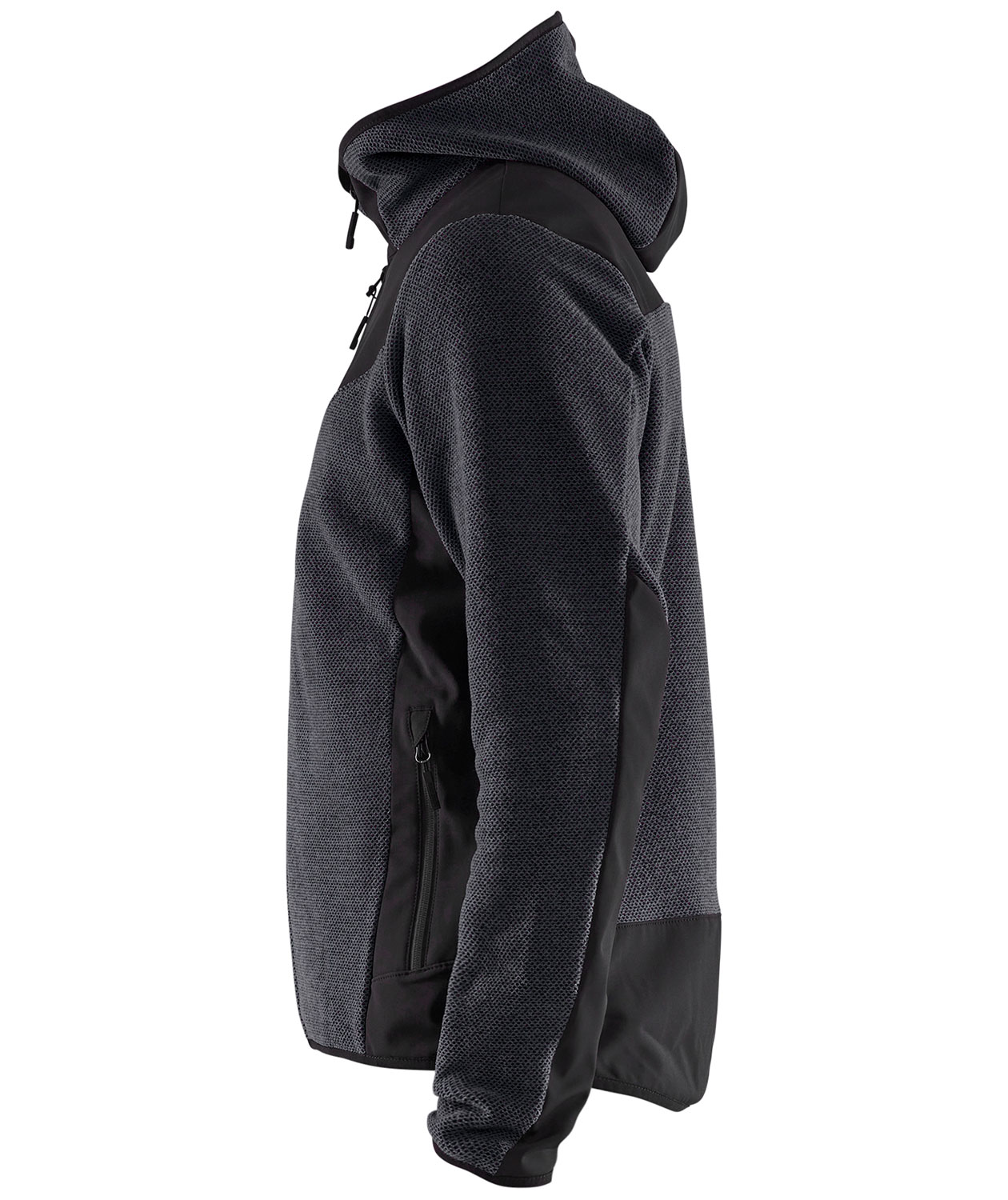 Bl&aring;kl&auml;der strikjakke, Antracitgr&aring;/Sort, large image number 3