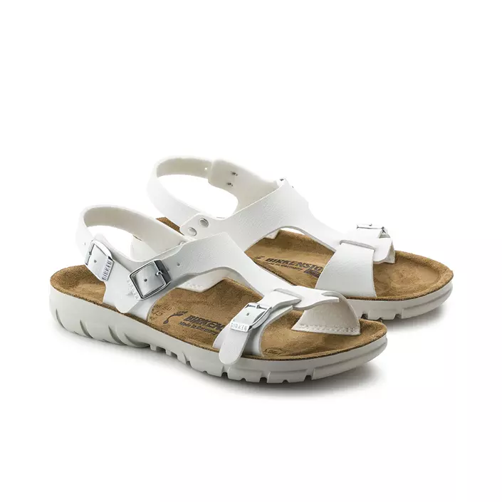 Birkenstock Saragossa Narrow Fit women's sandals, White, large image number 3