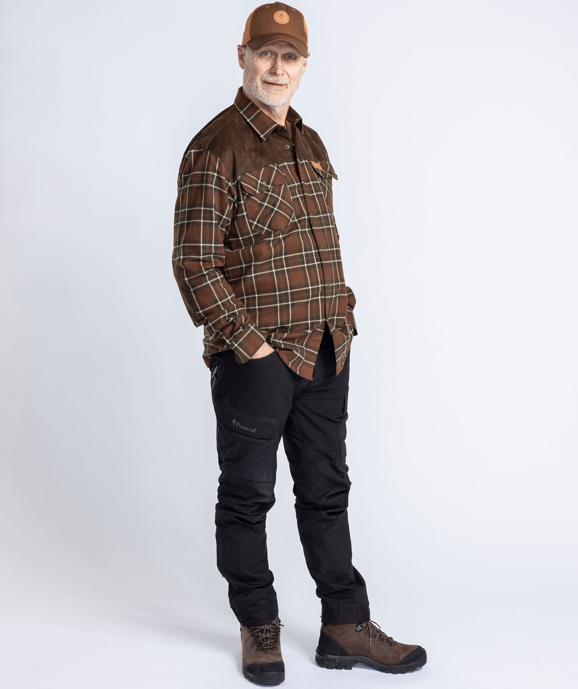 Pinewood Douglas foret skovmandsskjorte, Nougat/Beige, large image number 8